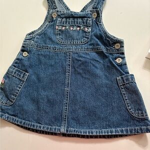 Old Navy Blue Denim Kids Overall Dress